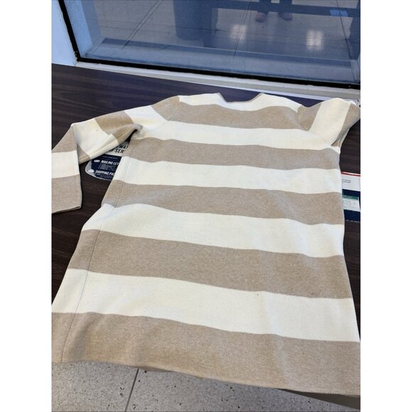 J. Crew Women's Beige And Ivory Collarless Open Cardigan With Pockets NWT MP - Picture 8 of 9